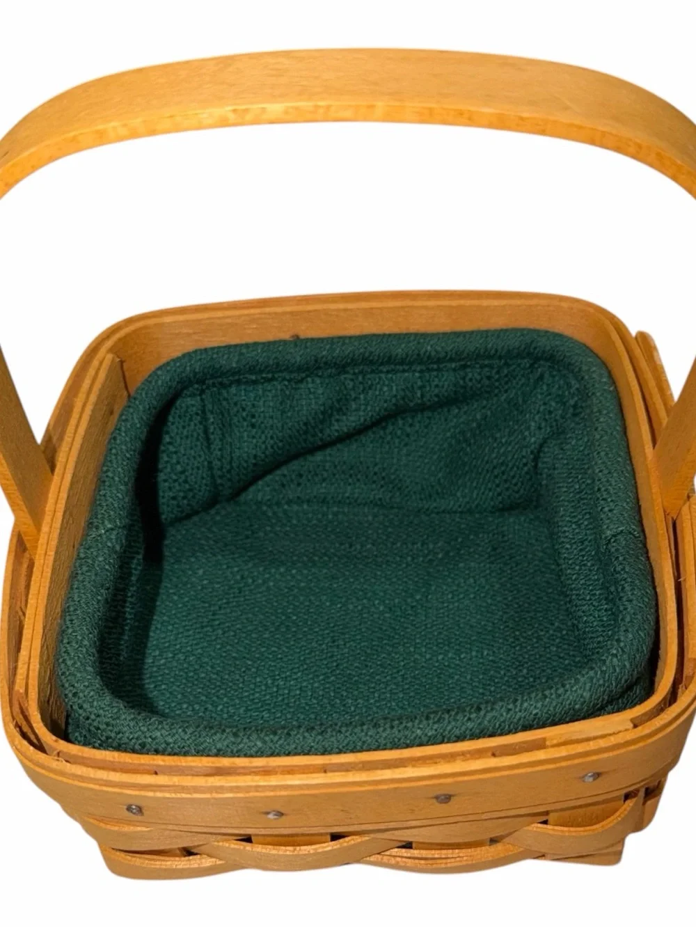 VINTAGE 2001 Longaberger Tarragon Booking Basket
